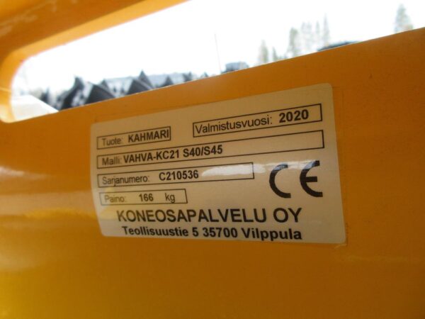Vahva KC21 S45 kaivinkoneen koura - Image 11