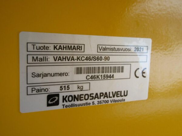 Vahva KC46 S60 kaivinkoneen koura - Image 12