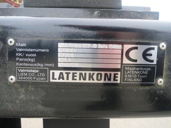 Laten Trukkipiikit 5ton 150/120cm NTP10 Roto - Image 11