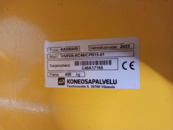 Vahva KC46 kaivinkoneen koura QS70-EC-Oil - Image 15