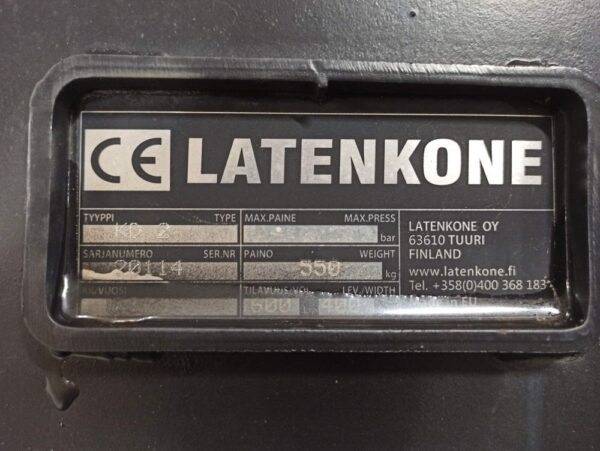 Laten Vattenledningsskopa 600L S70 14-22ton - Bild 9