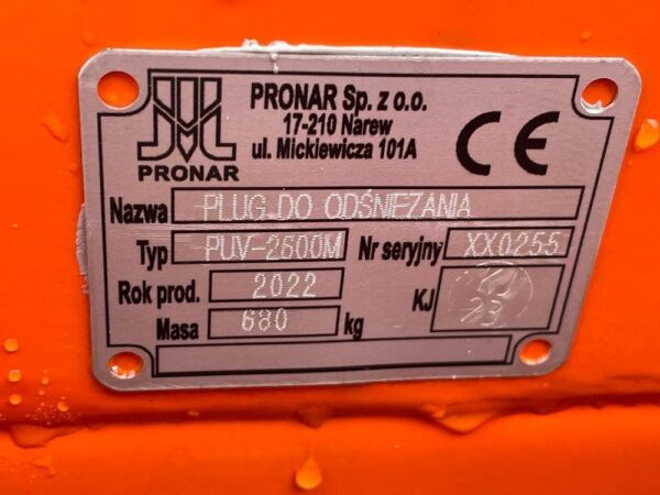Pronar Aggressive V-plow PUV-2600M Euro - Image 17