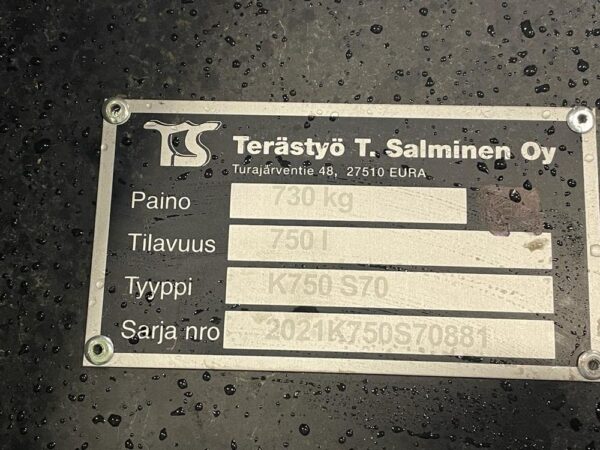 Terästyö Salminen Kuokkakauha 1000mm S70 kynsillä - Image 13