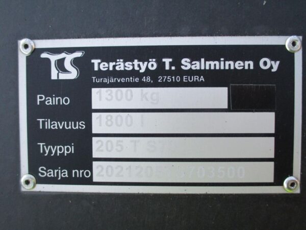 Terästyö Salminen Luiskakauha 2050mm S70 - Image 15