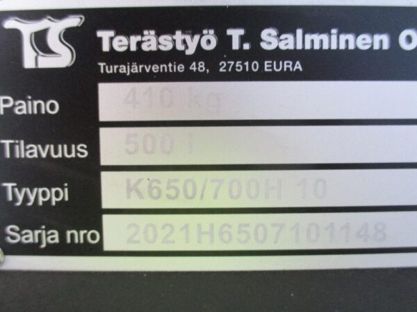 Terästyö Salminen Kuokkakauha 700mm NTP10 - Image 14