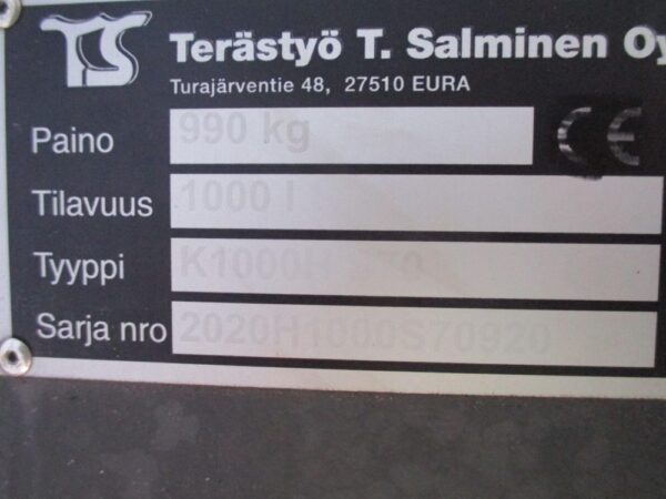 Terästyö Salminen Kuokkakauha 1100mm S70 - Image 15