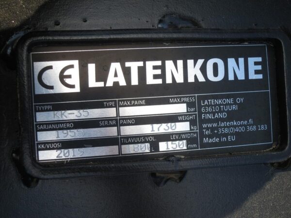 Laten Deep excavation bucket 1500mm S80 with tooth - Image 10