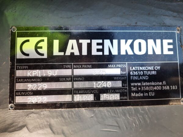 Laten Hydraulisk släntskopa 1900mm S70 TS - Bild 10
