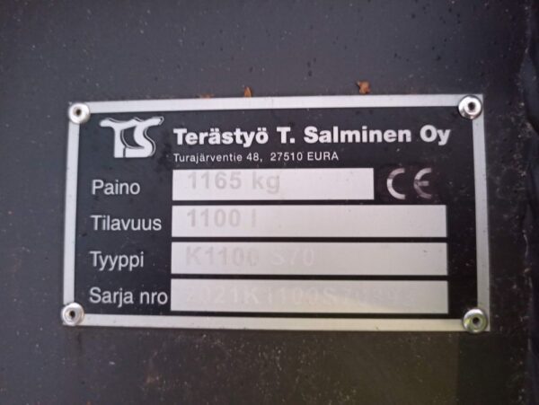 Terästyö Salminen Deep excavation bucket 1200mm S70 with tooth - Image 15