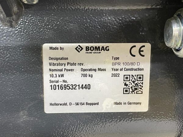 Bomag BPR100/80DE vibratory plate - Image 13