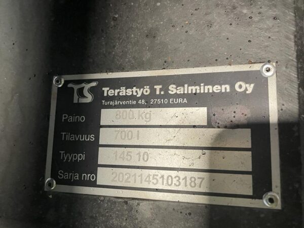 Terästyö Salminen Hydraulic grading bucket 1450mm NTP10 - Image 15