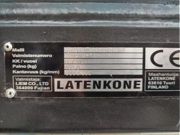 Volvo Hydraulic Pallet Fork 8ton 200/180cm PIN 11ton L150-180 - Image 12