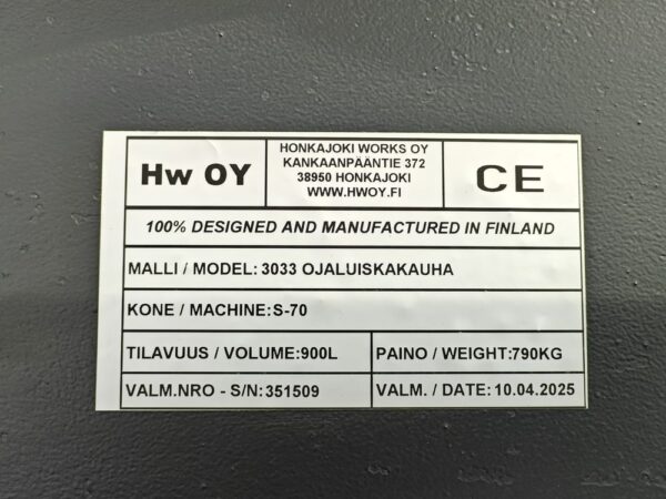 Laten Dikessläntskopa TVL 1540mm 900L utan fäste HW - Bild 10