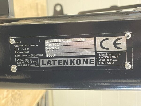 LMG Quick Hitch Adapter Euro-Vila mek. - Image 11
